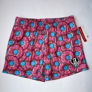 Baseball Lifestyle 101 Pink Donut Shorts Adult Medium